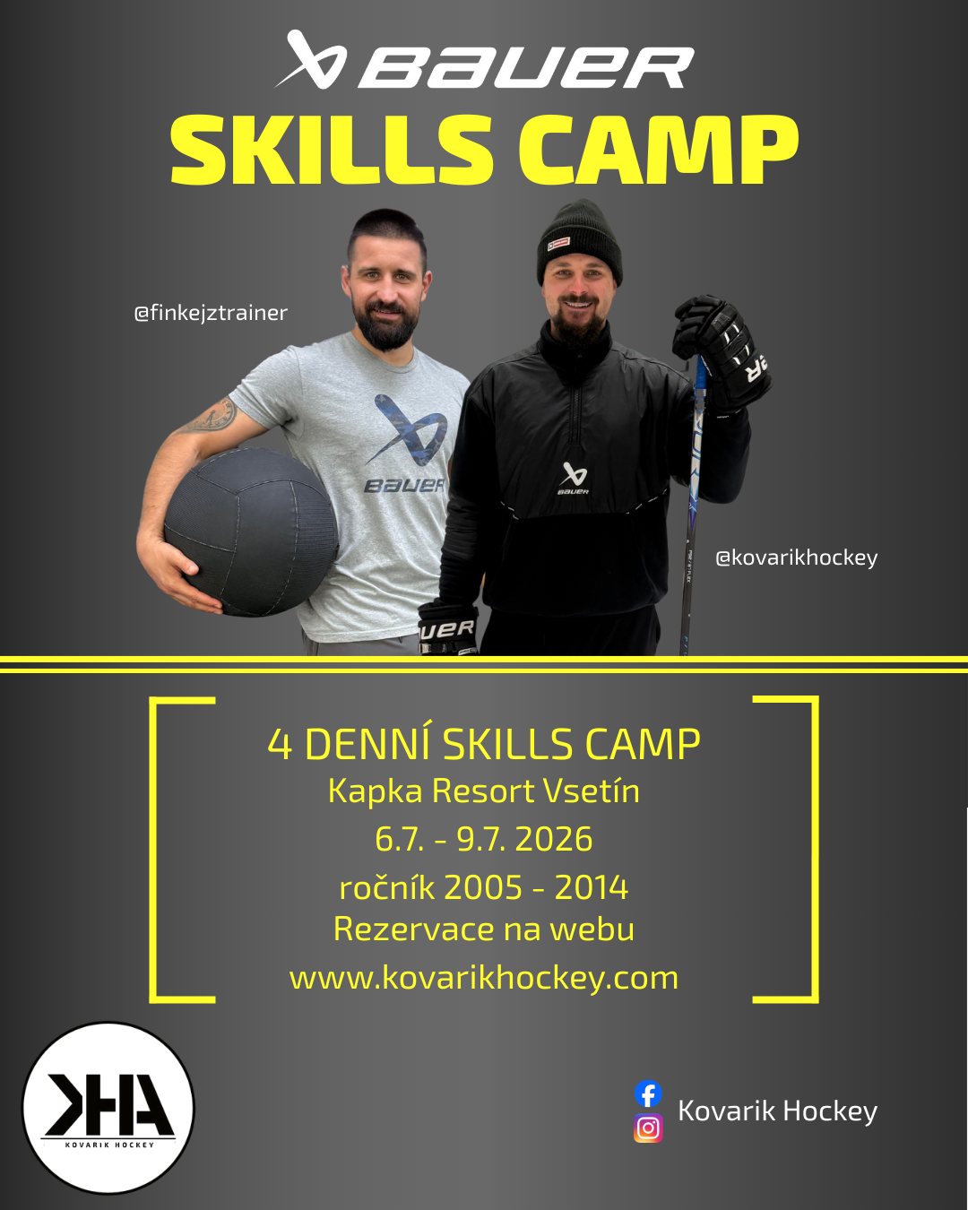 Skills Camp KAPKA RESORT VSETÍN ( 4 denní kemp / 4 day camp ) 6. 7. - 9. 7. 2026