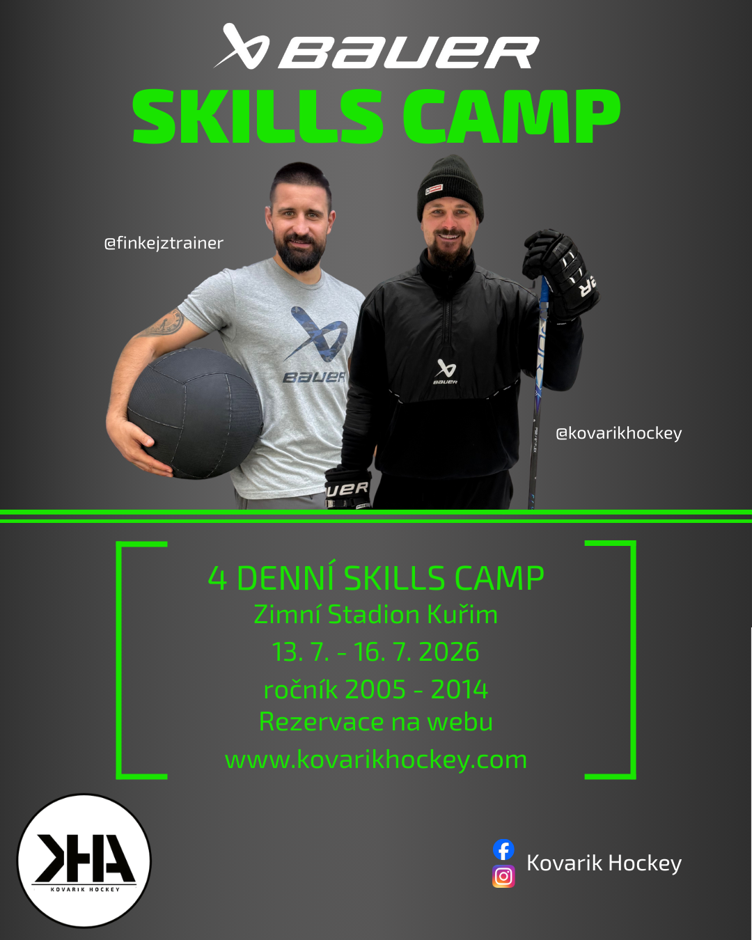 Skills Camp ZIMNÍ STADION KUŘIM ( 4 denní kemp / 4 day camp ) 13. 7. - 16. 7. 2026