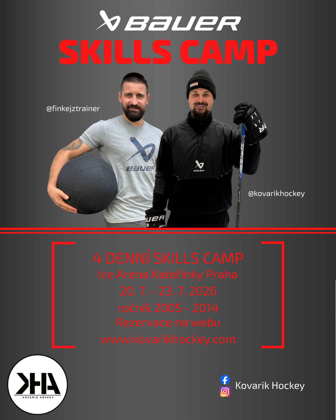 Skills Camp ICE ARENA KATEŘINKY PRAHA ( 4 denní kemp / 4 day camp ) 20. 7. - 23. 7. 2026